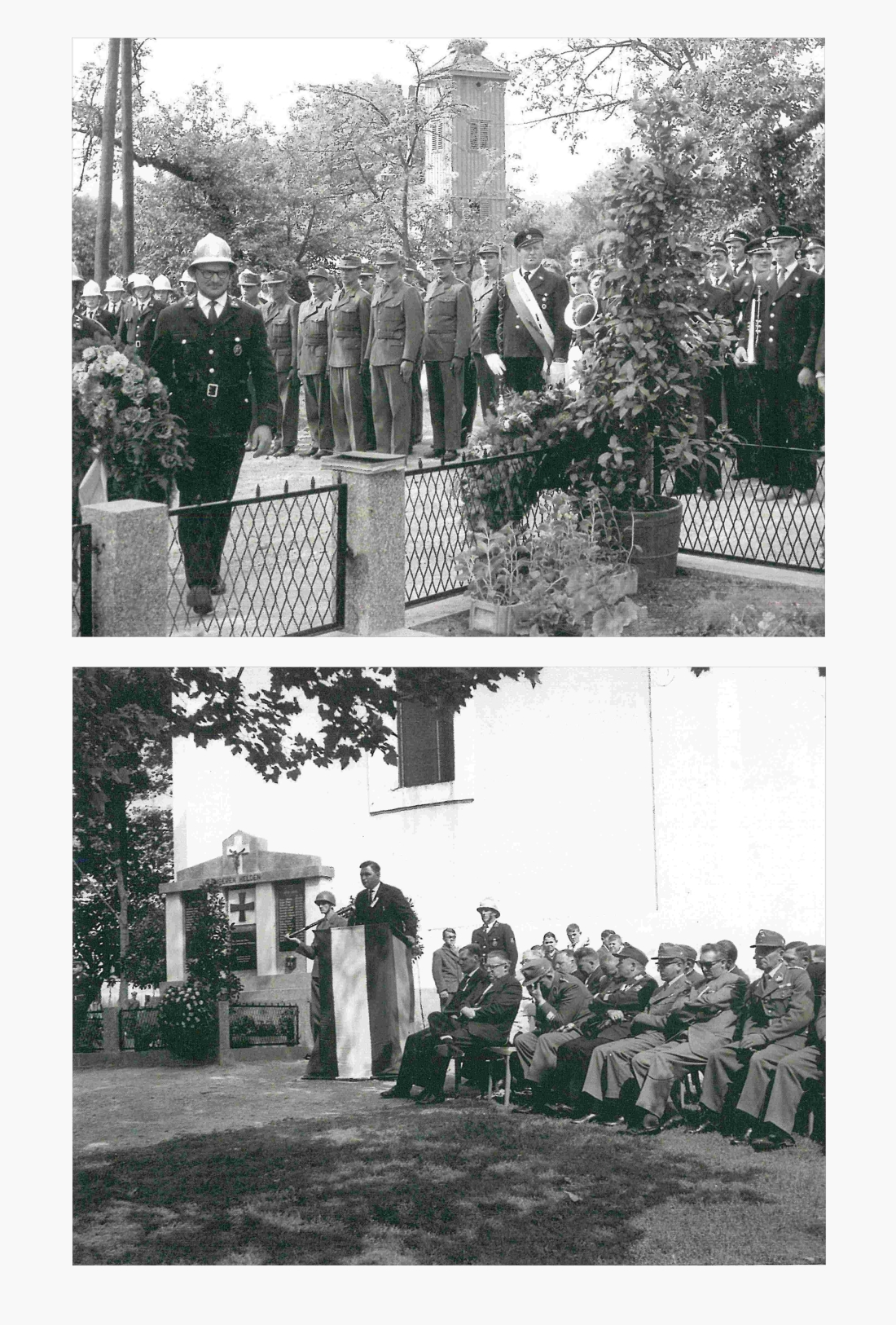 St. Martin: Weihe des Kriegerdenkmals (Marth/Bundesheer/Feuerwehr/Ortskapelle Unterrohr)