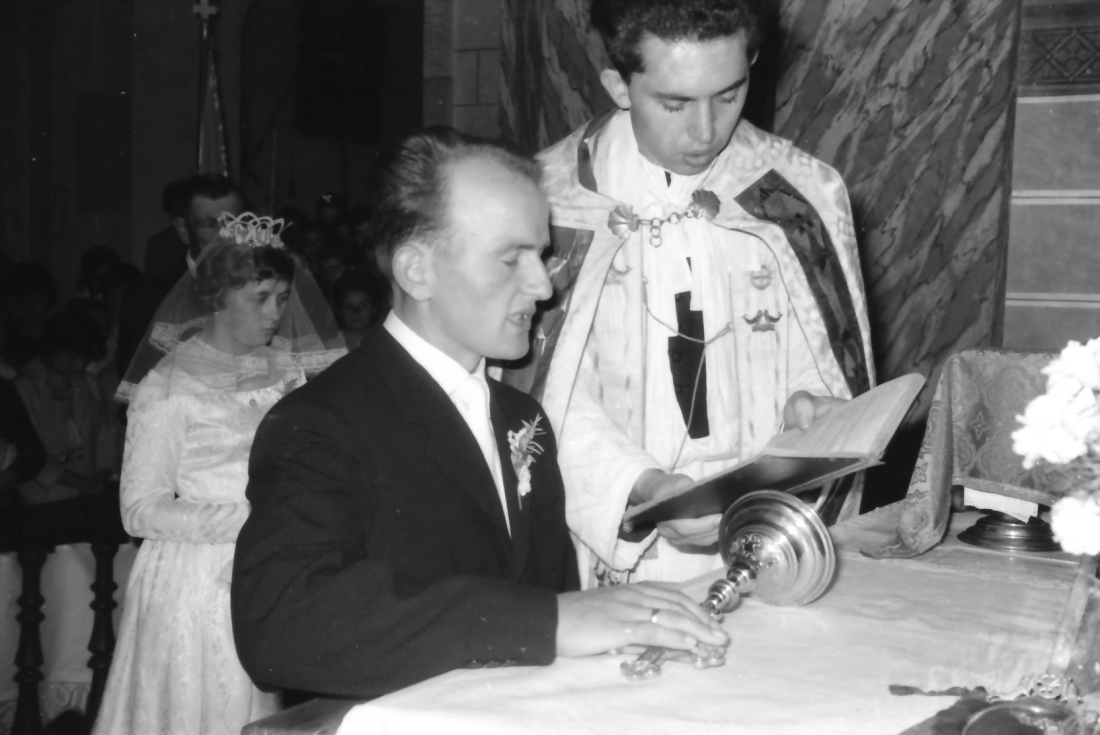 Röm. kath. Pfarre: Hochzeit Emil Arth und Maria Arth (geb. Palank) - Mikovits