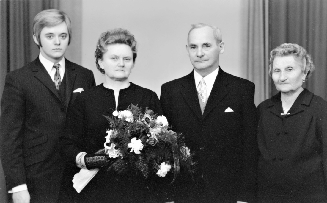 Goldene Hochzeit Eugen (Jenö; *1904/+1977) und Franziska (geb. Lustig, *1919/+2005) Wagner - Gastwirtsehepaar