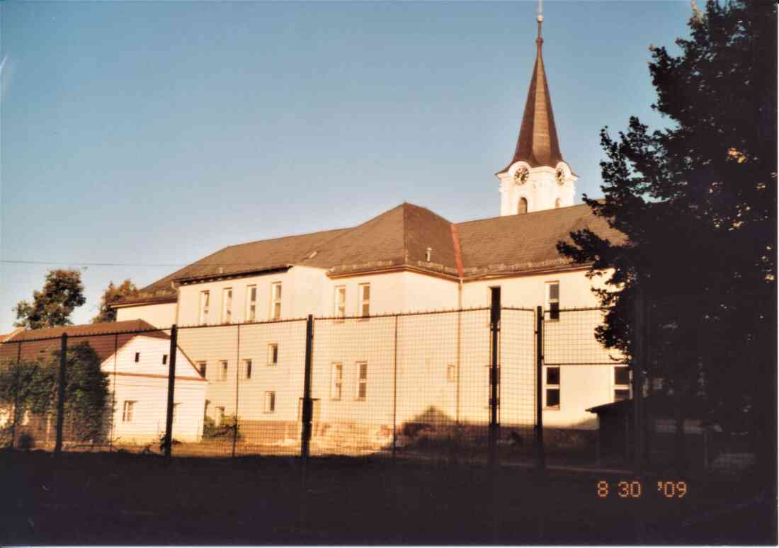 Rückseite des Schulgebäudes in der Evang. Kirchengasse 5-7