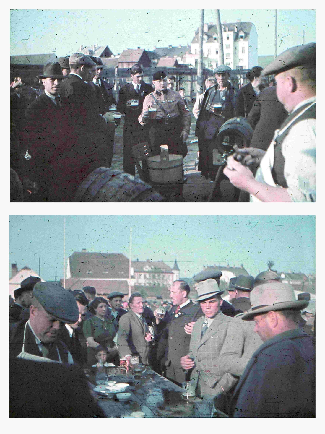Ausschank beim Volksfest am Sportplatz während der NAZI-Zeit am 1. Mai 1939