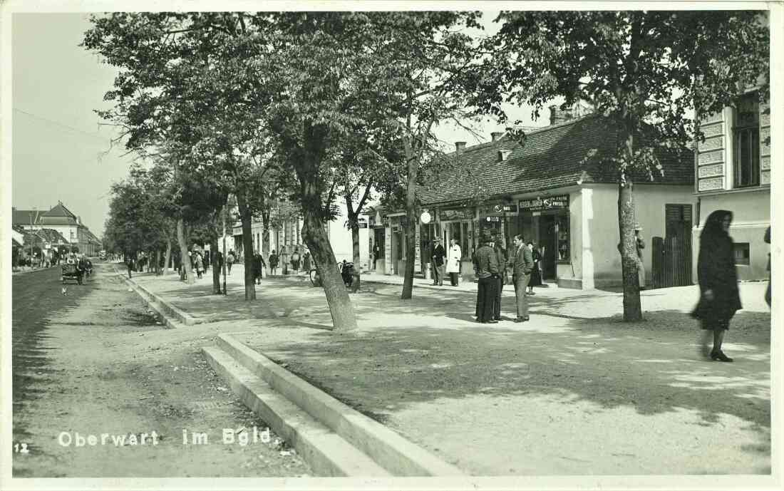 Ansichtskarte: Hauptplatz mit Blick auf die Häuser Hpl. 1 bis 9