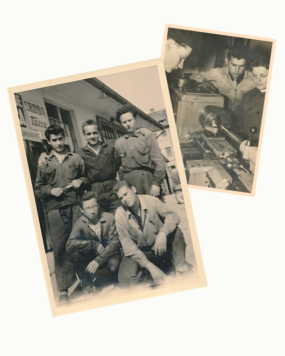 Alfred Wagner (*1939) als Mitarbeiter der Fa. Elektromechaniker Schmidt (OW 176 / Wienerstraße 13) - Klenner/Hochwarter