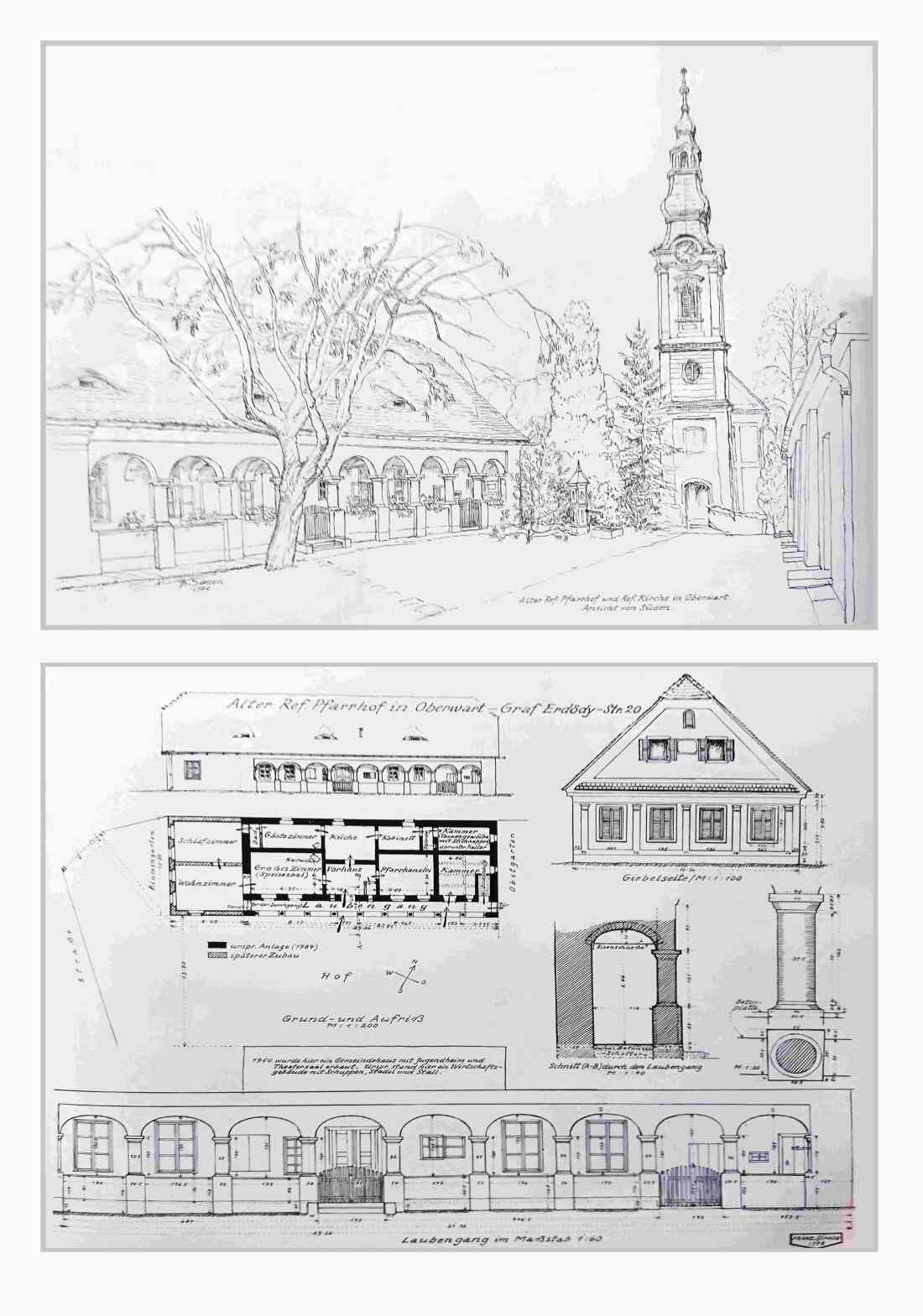 Arkadenhaus: Alter reformierter Pfarrhof - Graf Erdödystraße 20 / OW 543 - erbaut 1784