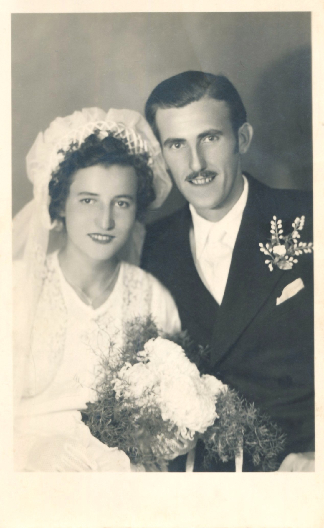 St. Martin: das Hochzeitspaar Anna Klic (geb. Körper, *1925/+1982) und Peter Klic (*1925/+2004)