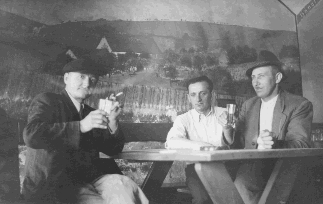 Gaststube im Gasthaus Schwab - damals Eisenberger Weinkeller (OW 66 / Steinamangererstraße 75)