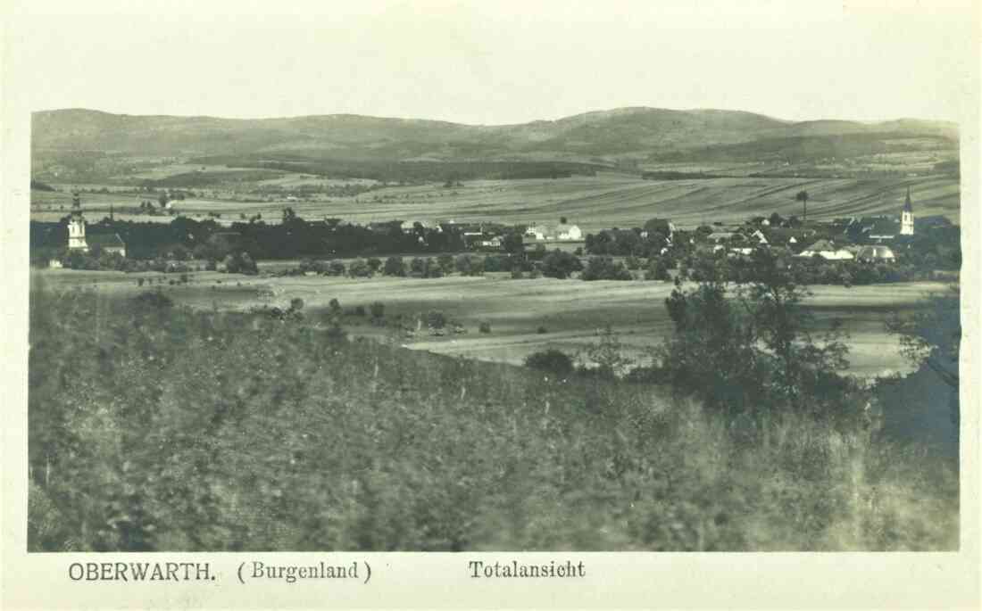 Ansichtskarte: Oberwarth (Burgenland) - Totalansicht