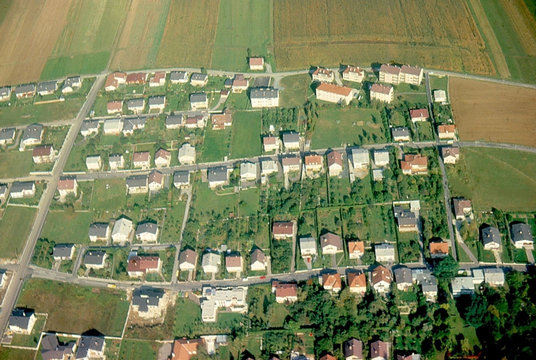 Luftaufnahme: Blick auf einen Teil des Schuldenbergs