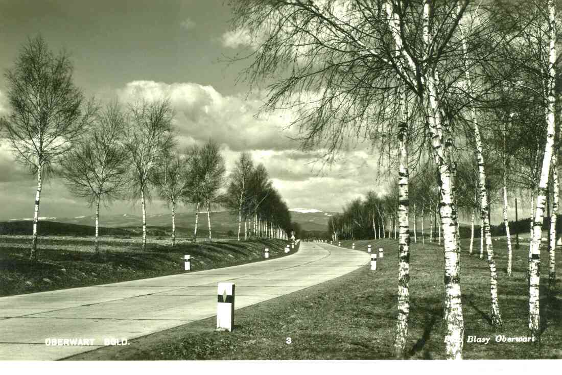 Betonstraße Richtung Pinkafeld