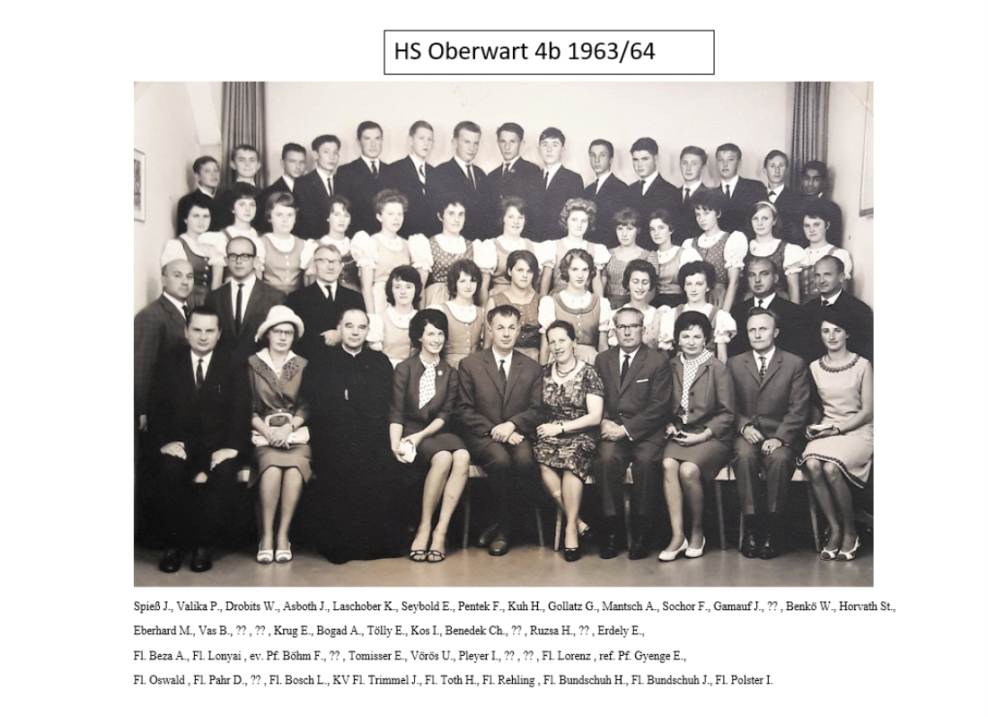 Klassenfoto: 4. Kl. der Hauptschule 1964