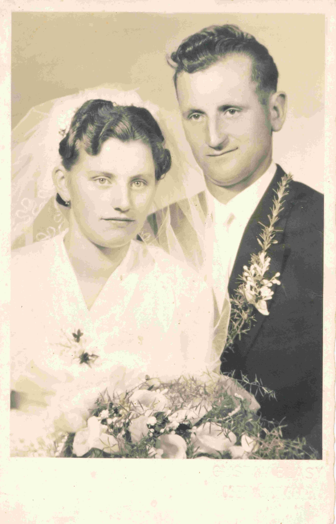 Das Hochzeitspaar Juliana Baliko (*1937) und Ludwig Böcskör (*1934/+2021)