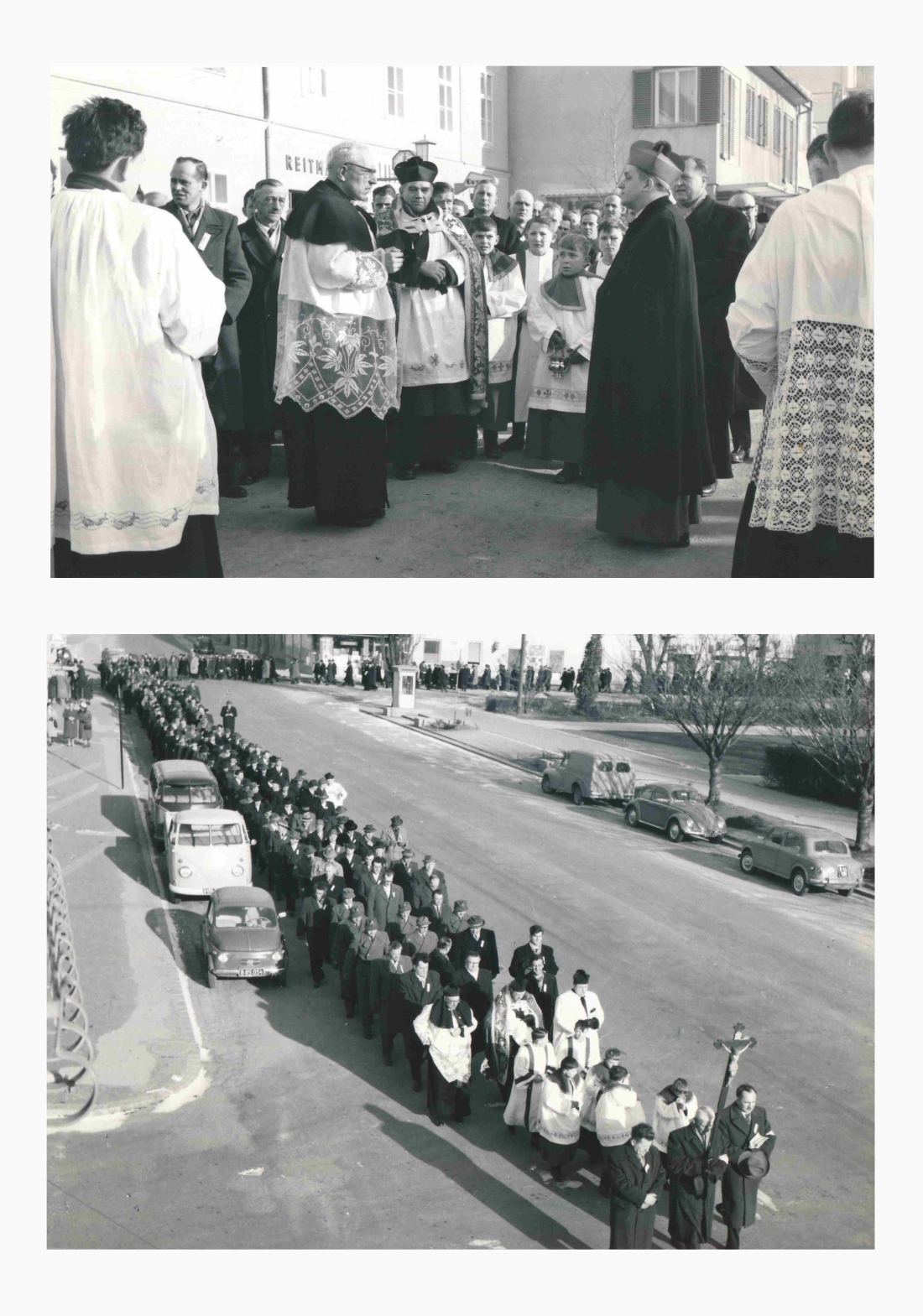Zusammenkunft der röm. kath. Männerbewegung mit Prozession und Messe - Herowitsch/Kugler/Heintz/Laszlo/Csernaczky/Asboth/Frauer/Drobits/Erdely/Kranich/Dax/Hatvagner/Bucher