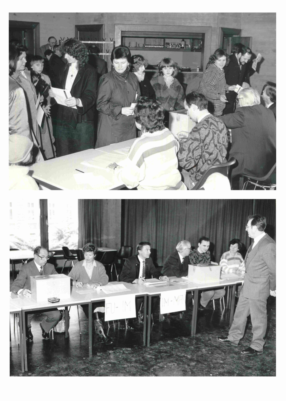 Pfarrgemeinderatswahl der röm. kath. Pfarre im Kontaktzentrum - Halwachs/Gabriel/Hodits/Vitsich/Krutzler/Tuma/Racz