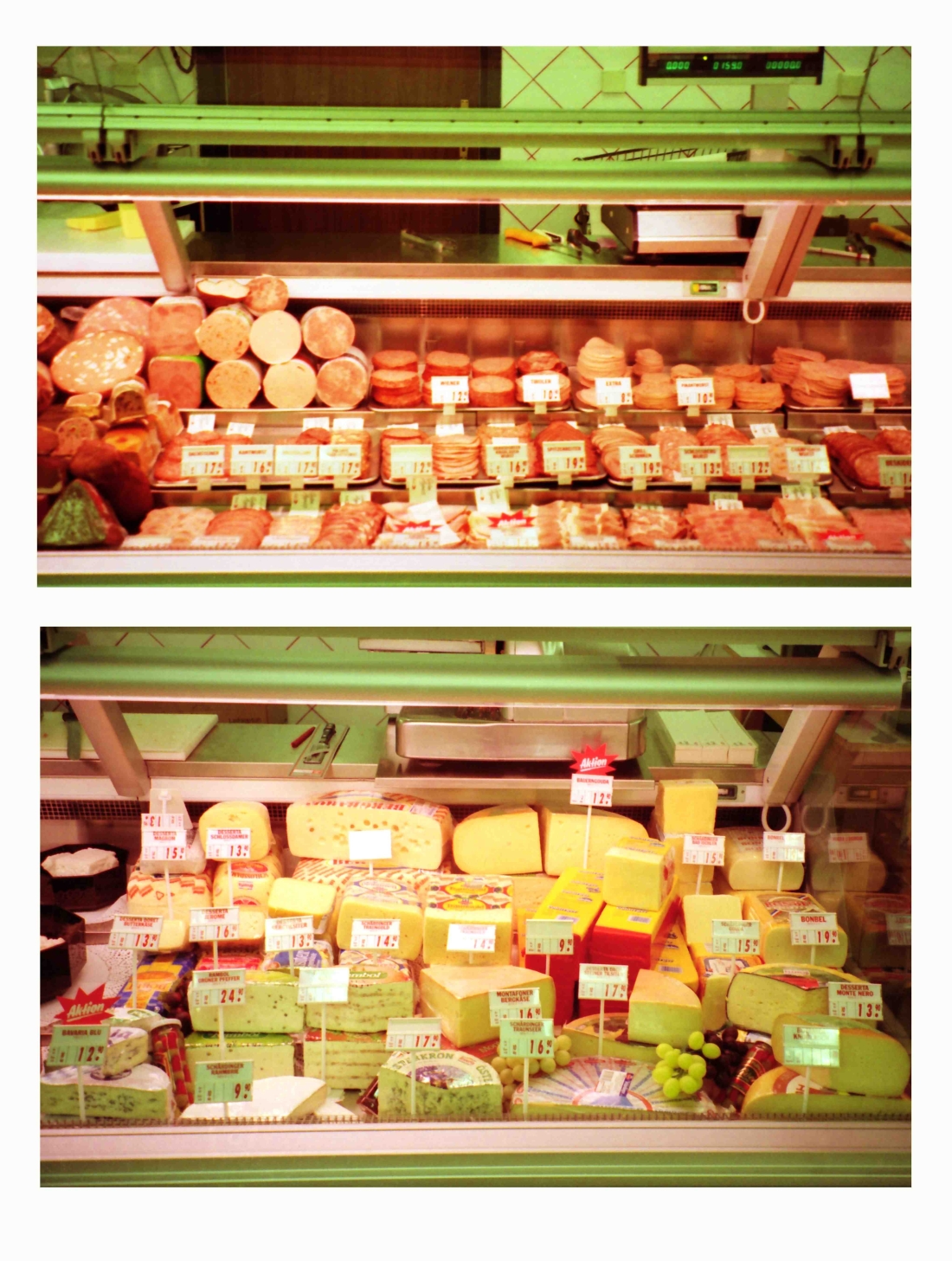 KGM/Konsum/COOP (Wienerstraße 13): Sortiment in der Wurst- und Käsevitrine