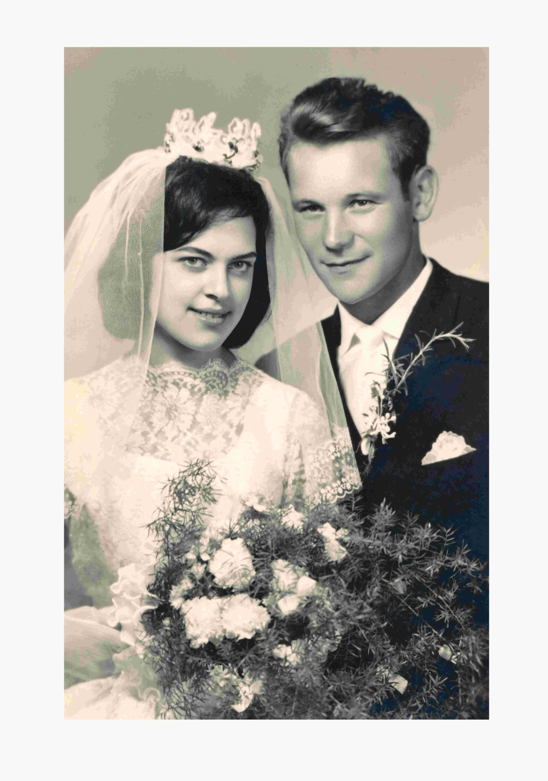 Das Hochzeitspaar Isabella Sagmeister und Johann Böcskör (Mühlgasse 21)