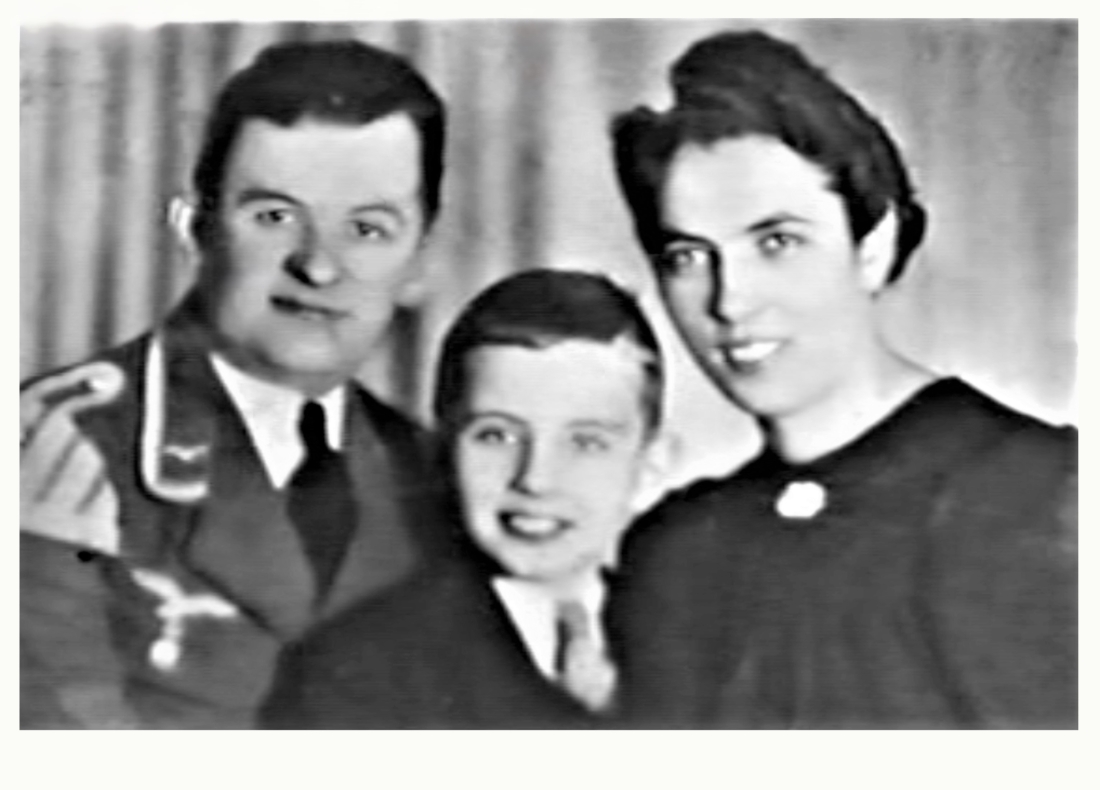 Familie Johann (*1905/+1960) und Gisela (*199/+2003) Kappel mit Sohn Ernst (*1931)
