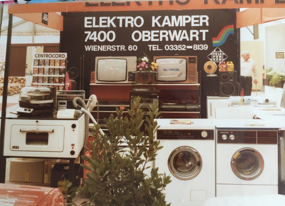 Stand der Fa. Elektro Kamper (Wienerstraße 60) auf der Inform
