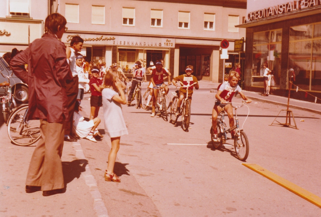 KGM (Konsum/COOP): Kinder und Jugendradbewerb in der Lehargasse - Taucher/Fliegenschnee