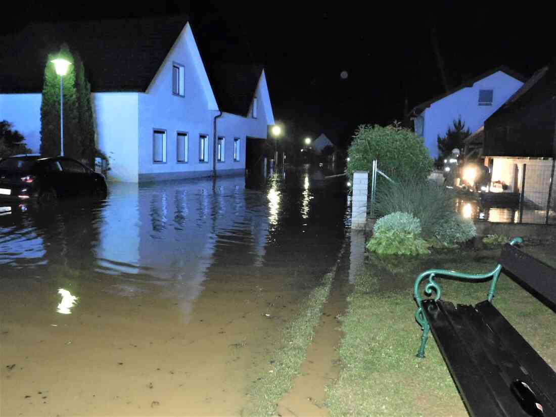 Hochwasser in St. Martin: Brunnriedweg