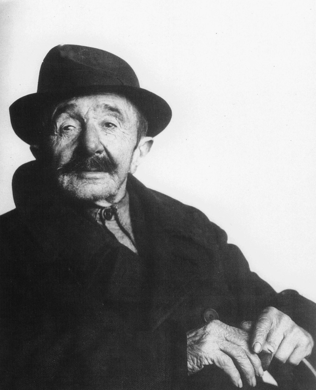 Portrait vom "Prenner Schani" oder "Prenner Sanyi": aufgenommen von Max Dellacher um 1950