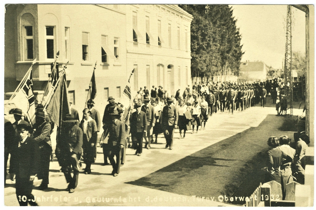10-Jahresfeier und Gauturnfahrt des Deutschen Turnvereines (Steinamangererstraße)