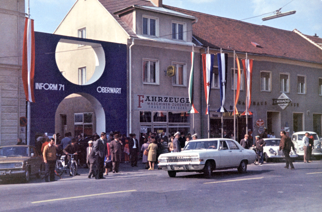 1. Inform in Oberwart ( Eingangsbogen / Hauptplatz 8d) - Geschichte der ersten Jahre