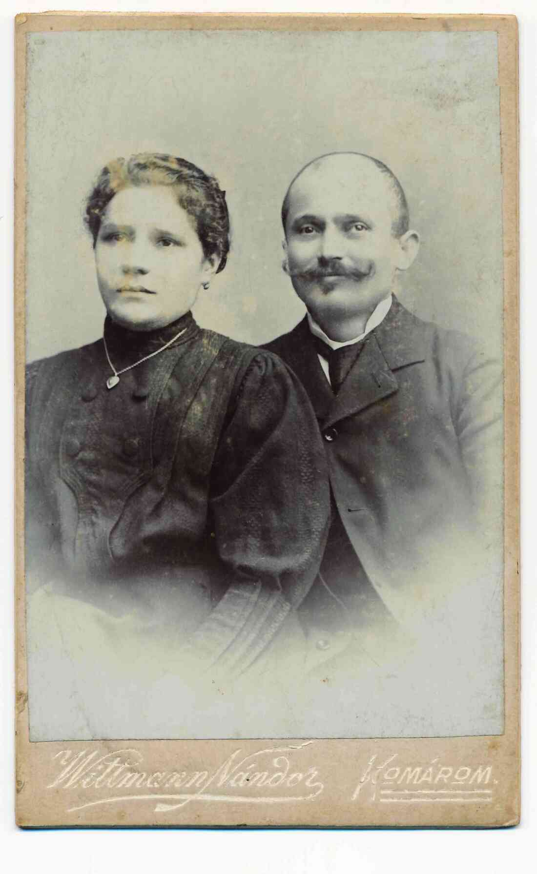 Ehepaar Ludwig Benkö (*13.06.1849) und Josefa Benkö (geb. Dioszeghi, *25.05.1859) - Portraitaufnahme
