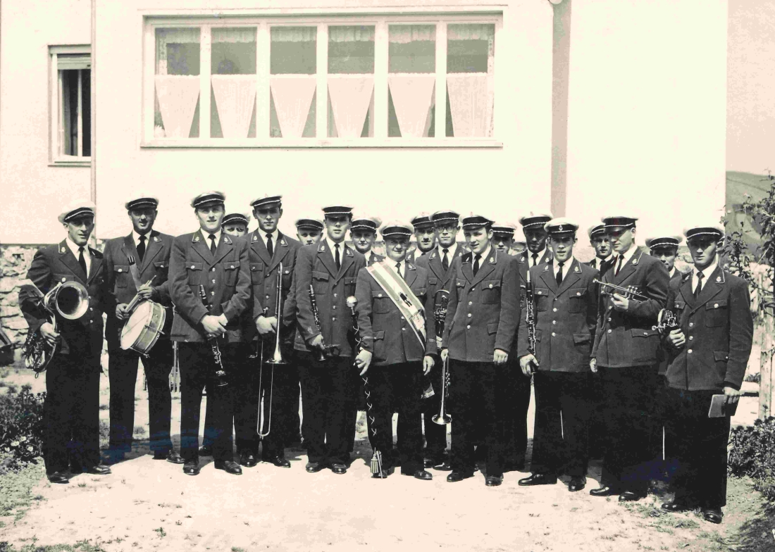 Stadtkapelle Oberwart: zu Gast im Hause Johann Kappel (*1905/+1960) und Gisella Kappel (*1909/2003)