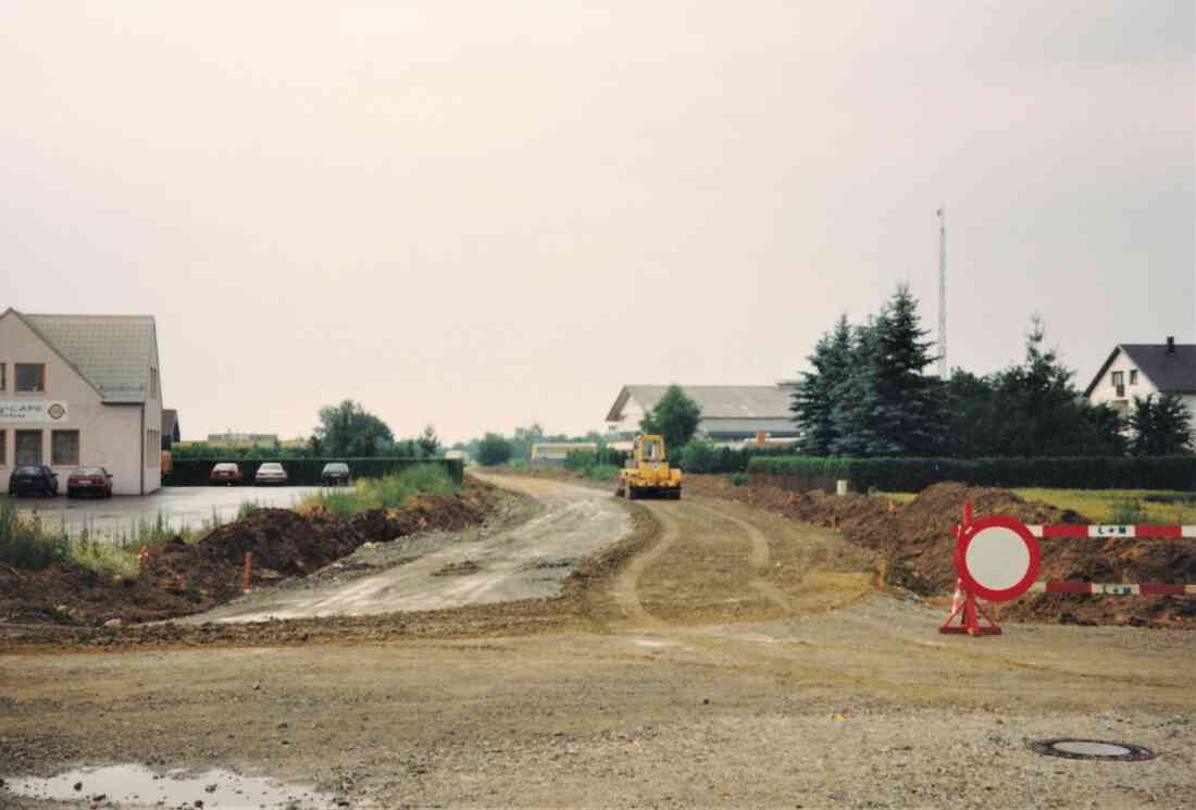 Neuanlage der Umlegungsstraße im Zuge der Wehoferbach Überbauung