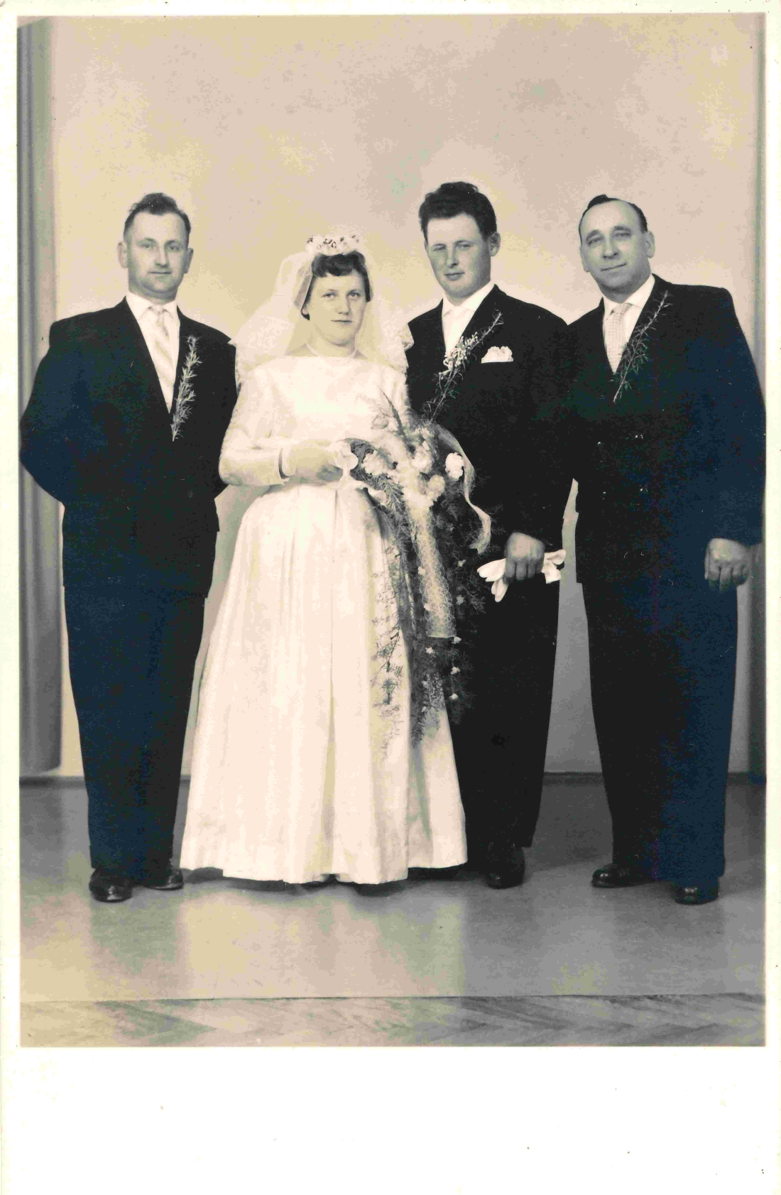 Hochzeit Etus Böcskör (*1942/+2023) und Josef Pal (*1940/+2016)