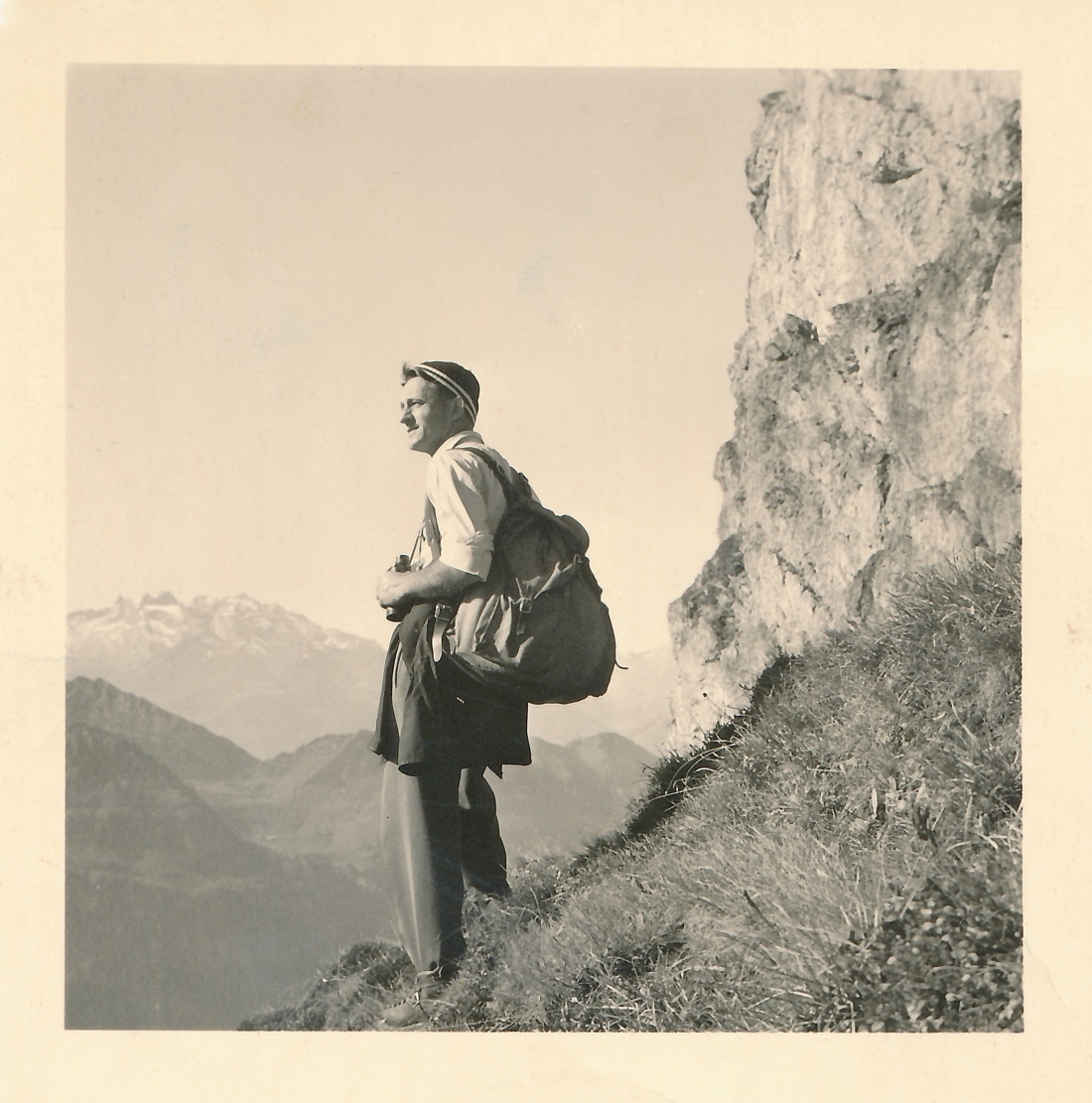 Michael Frühmann (*1929/+2018) in den Vorarlberger Bergen