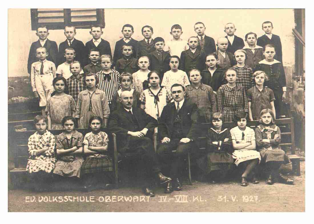 Klasse der evang. Schule AB (Pleyer/Geistlinger [auch Geisztlinger])