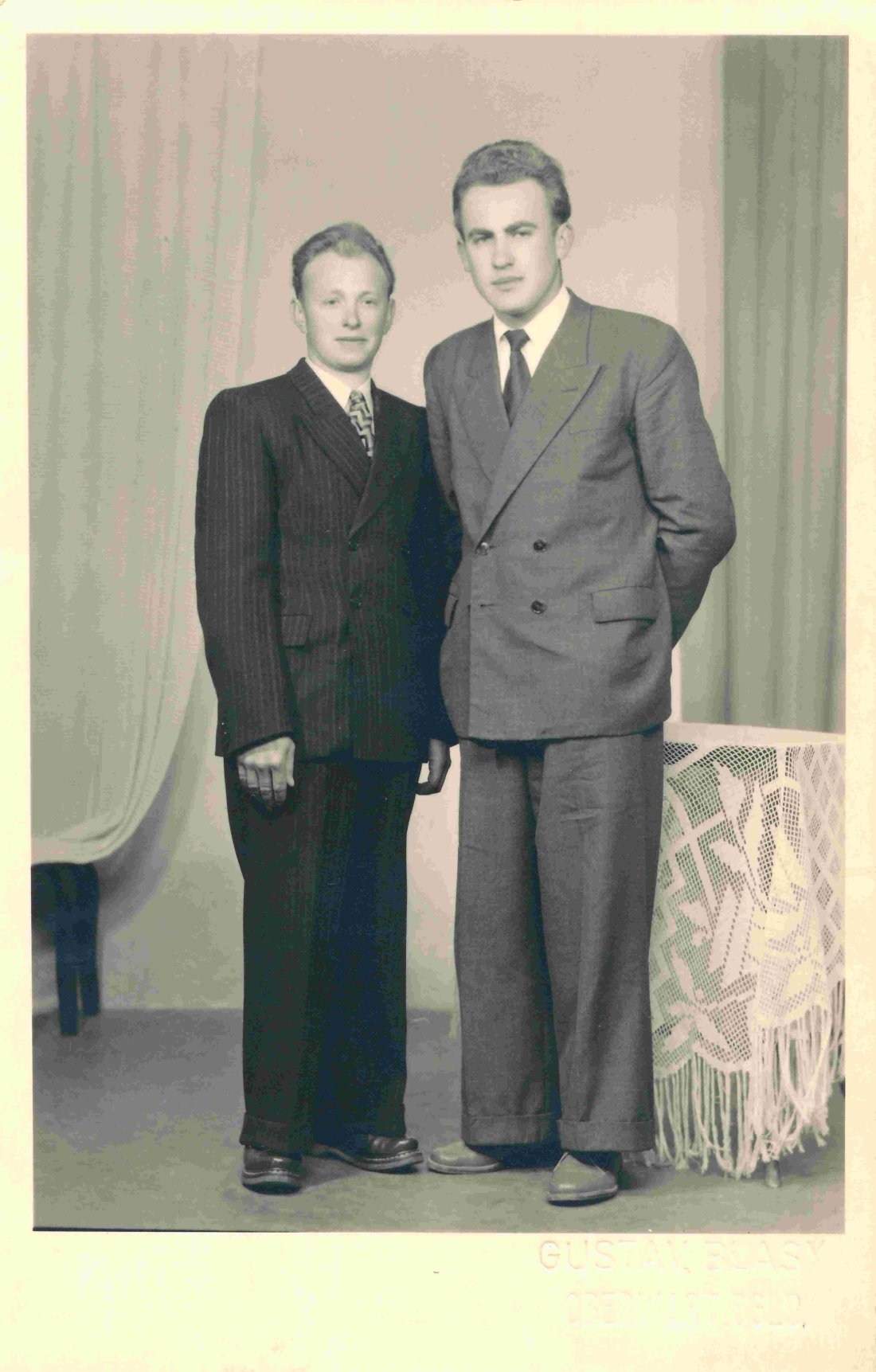 Zwei Freunde: Johann Szabo (Grazerstraße 104; *1930/+2007) und Ludwig Benedek (Graf Erdödystraße 55; *1934/+1999)