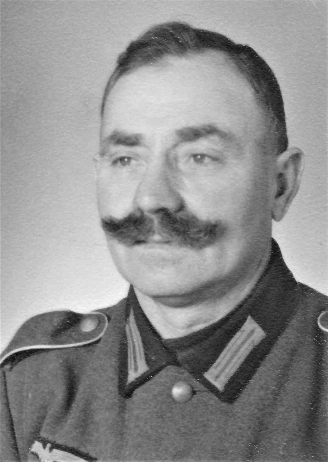 II. Weltkrieg: Ludwig (Lajos) Osvald (*1898/+1985) als Soldat der Deutschen Wehrmacht bzw. Mitglied des Volkssturms - Portrait