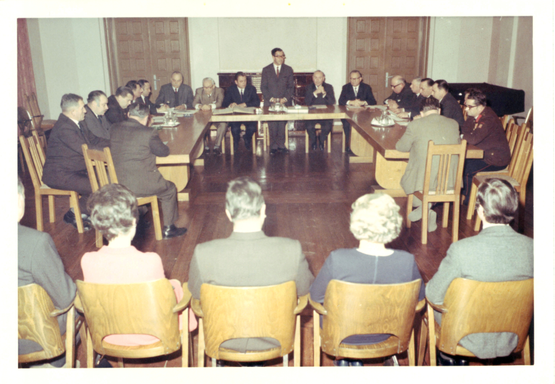 Gemeinderatssitzung anlässlich des 60. Geburtstags von Bgm. Dir. Ferdinand Hatvagner am 24. Feber 1970