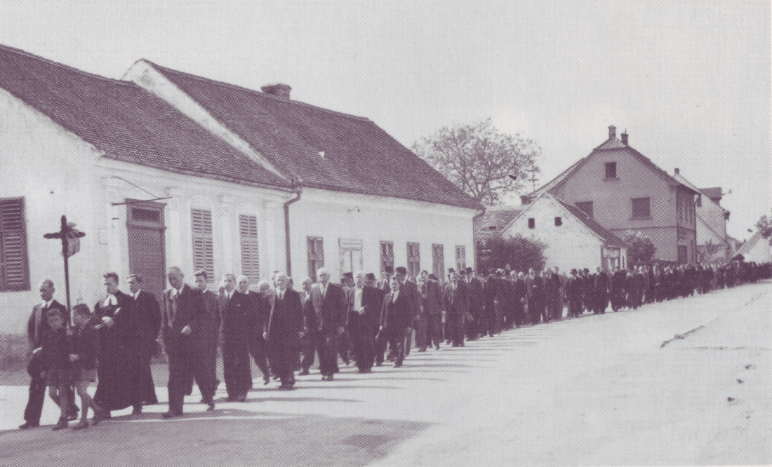 Begräbnis auf Höhe Steinamangererstraße 24 (evang. AB) - Pfr. Böhm