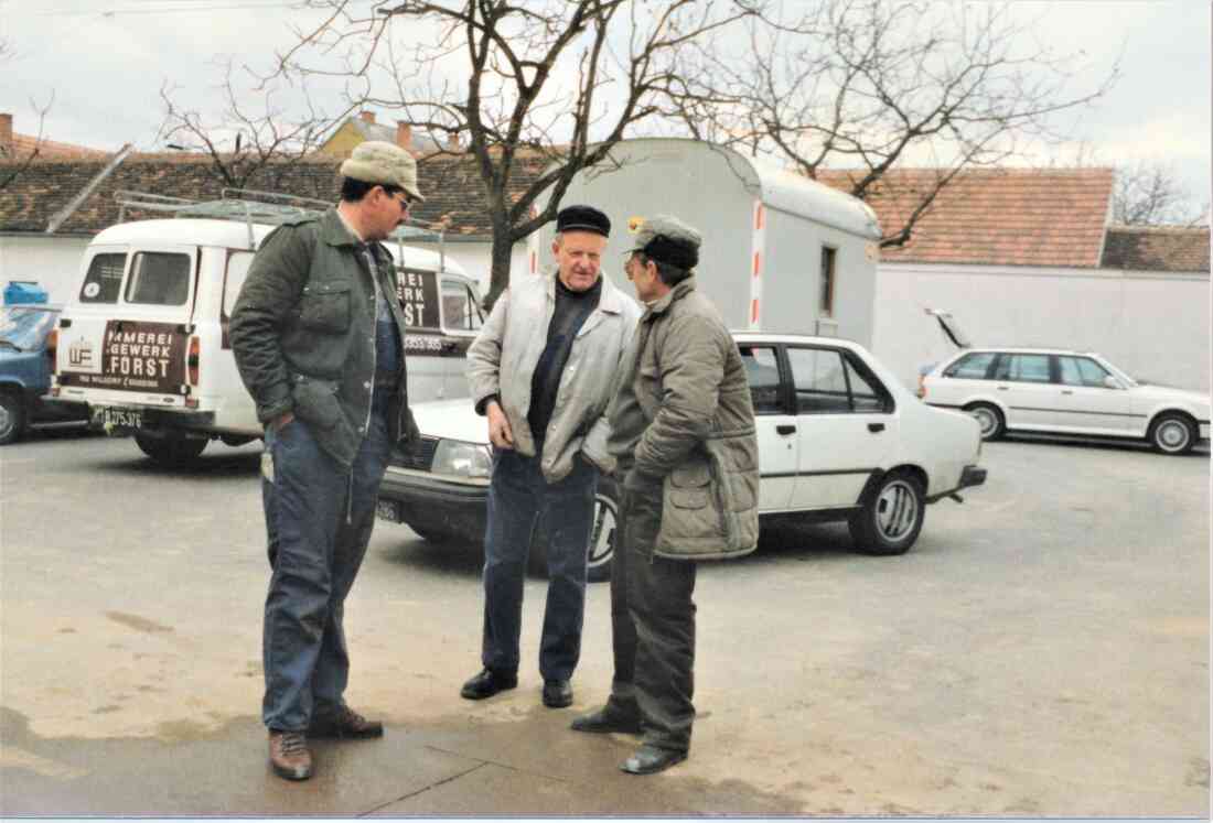 Die Meister Mareich und Samer beim Fachsimpeln