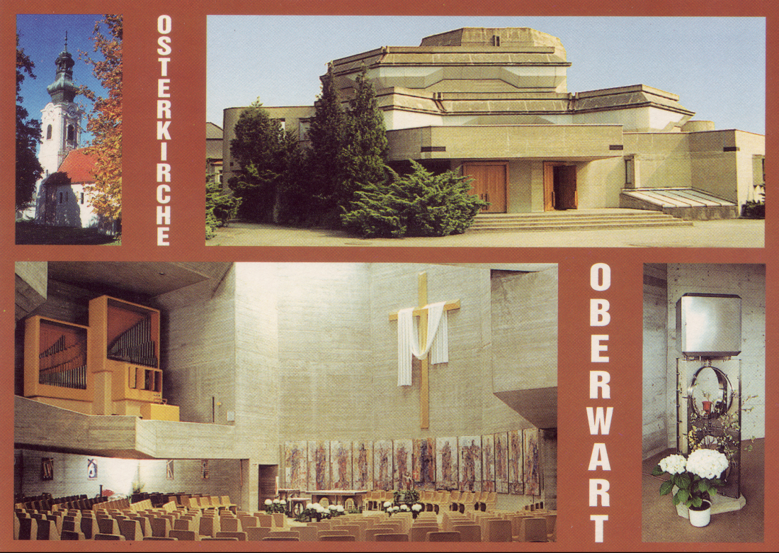 Ansichtskarte: röm. kath Pfarre - Osterkirche