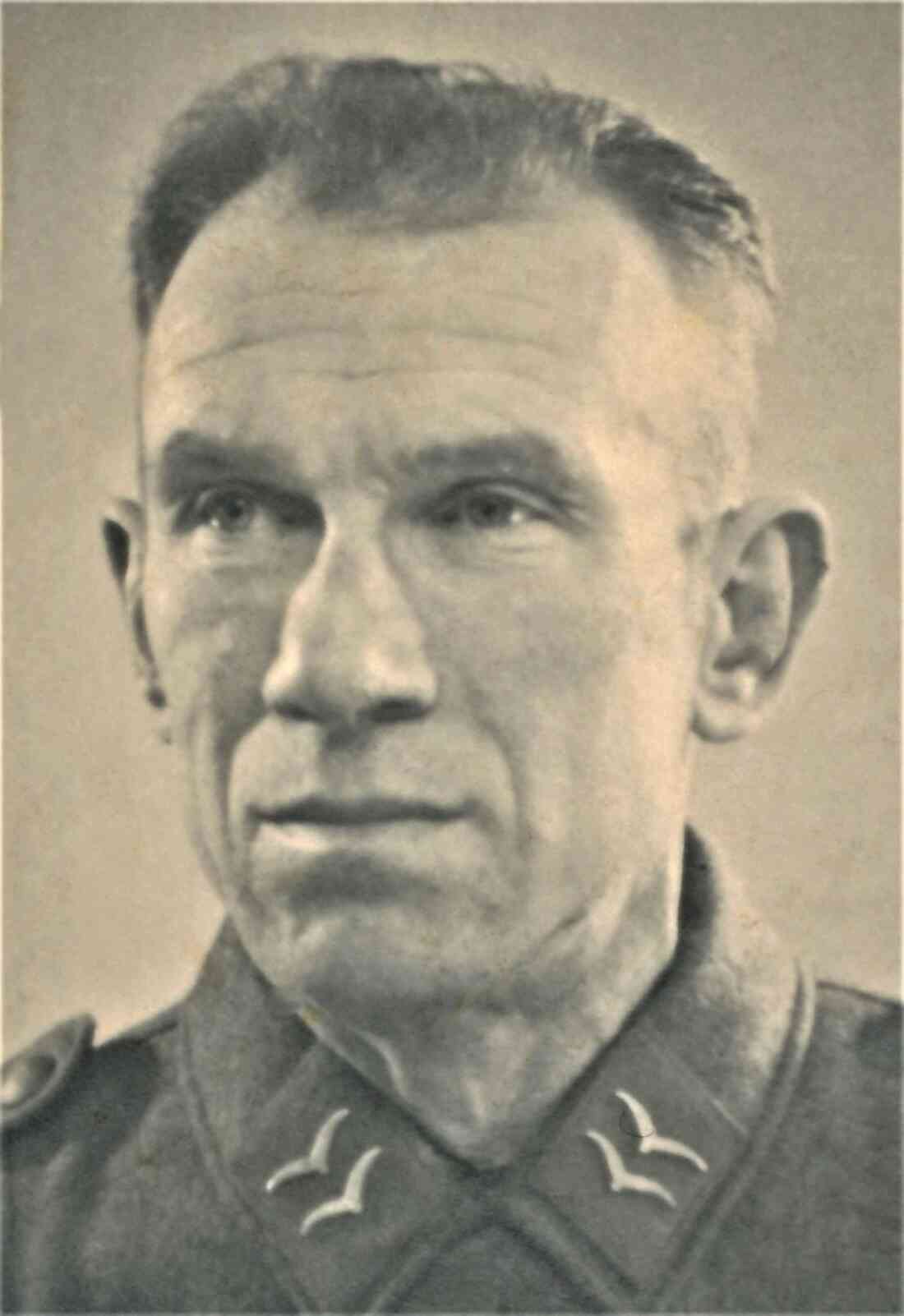 Julius Ritter (*1905/+1984) - Oberwart Nr. 80 (Buchengasse 9) - als Soldat der Deutschen Wehrmacht (Portrait)