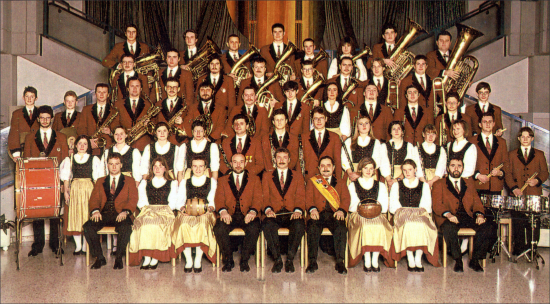 Stadtkapelle Oberwart: Kapellenfoto anlässlich 45 Jahre Stadtkapelle