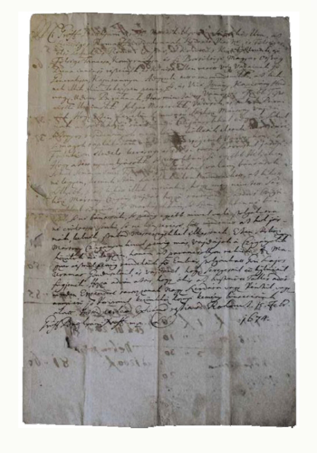Ansiedlungsurkunde der burgenländischen Roma aus dem Jahr 1674