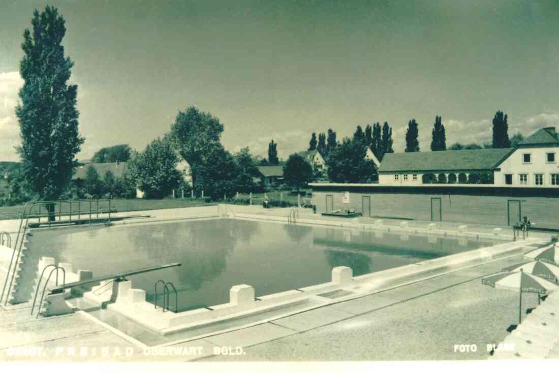 Das Freibad - damals noch "Schwimmbad" genannt