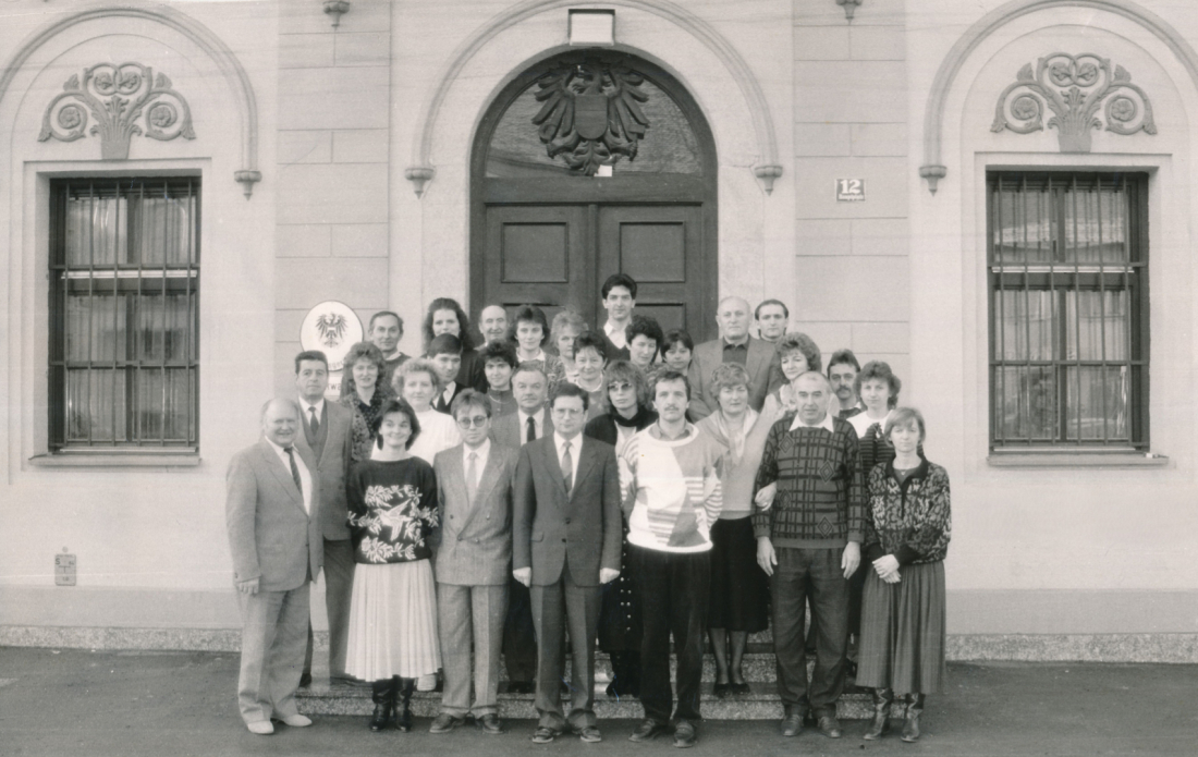 MitarbeiterInnen des Bezirksgericht Oberwart um 1990