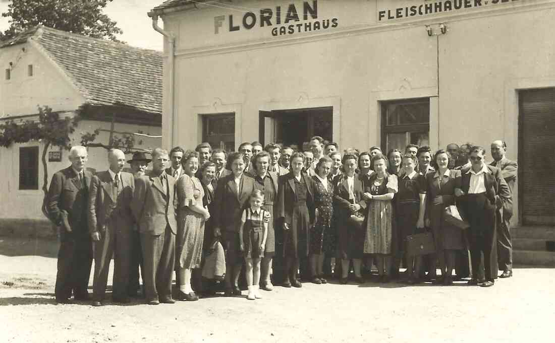 Oberwarter Männergesangverein: Vereinsausflug zum Jubiläumsfgest "20 Jahre Gesangverein Moschendorf" am 29. Mai 1949