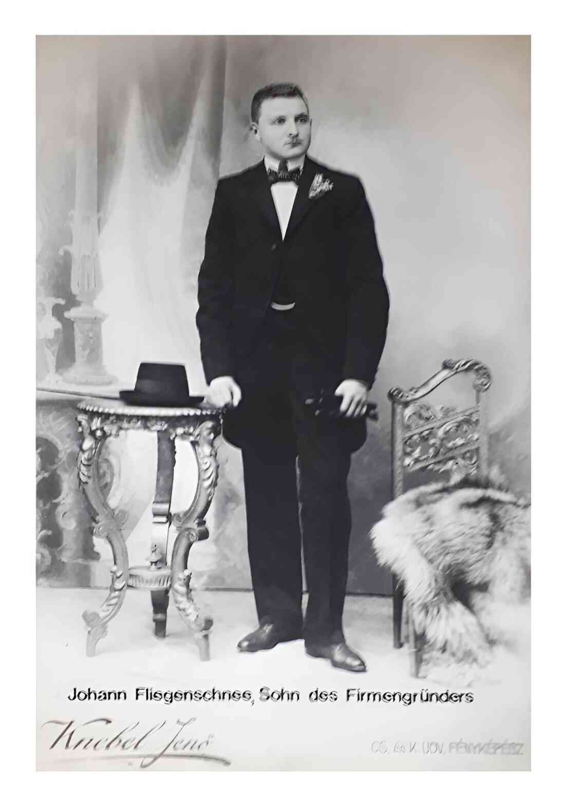 Firma Fliegenschnee (OW 574/Wienerstraße 14): Johann Fliegenschnee - Sohn des Firmengründers *1881 / +1968 - Portrait
