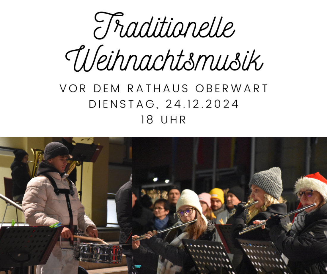 Stadtkapelle: Weihnachtsmusik vor dem Rathaus - Gangoly/Brenner/Bencsics/Gabriel