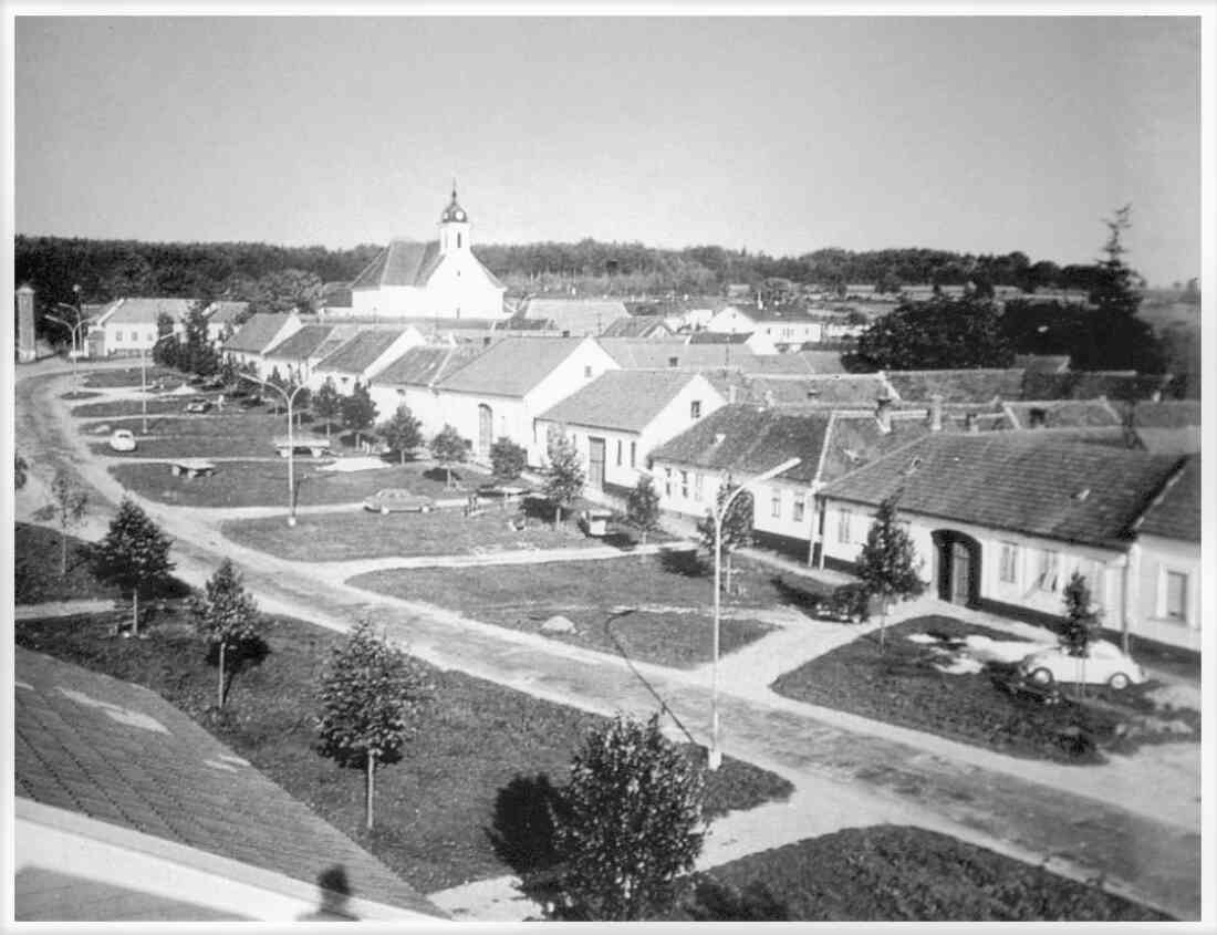 St. Martin: Blick auf die Oberwarterstraße gegen NO nach der Neugestaltung und Umlegung der Straße