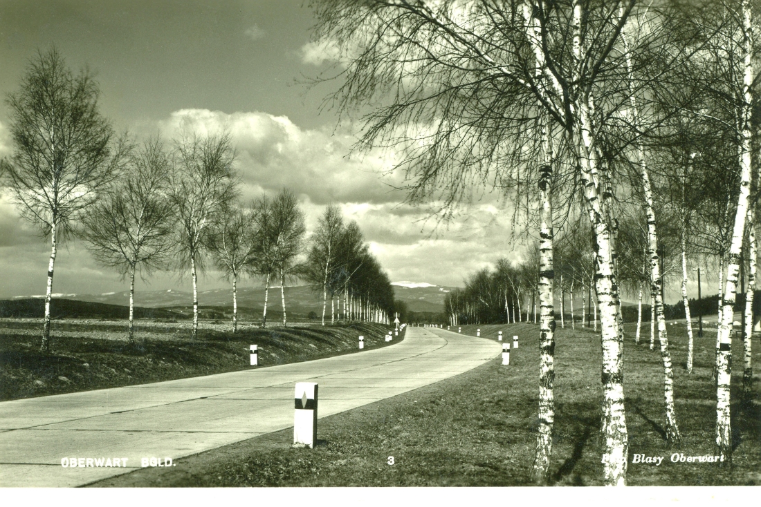 Betonstraße Richtung Pinkafeld